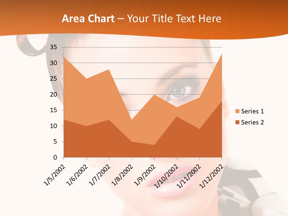 A Woman With A Black And White Shirt And A Black And White Tie PowerPoint Template