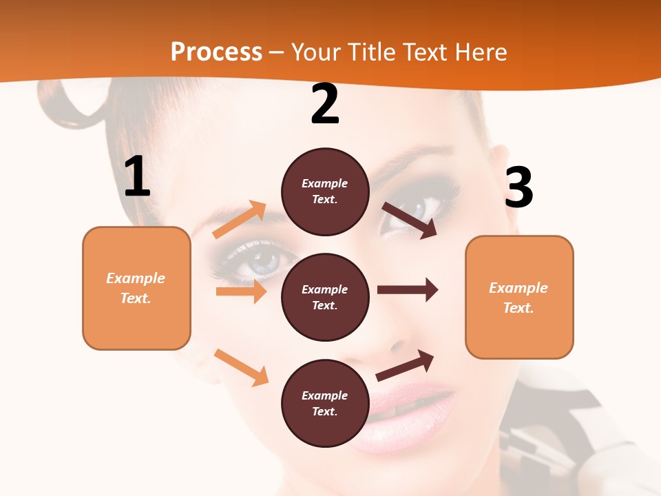 A Woman With A Black And White Shirt And A Black And White Tie PowerPoint Template