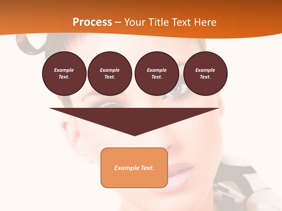 A Woman With A Black And White Shirt And A Black And White Tie PowerPoint Template