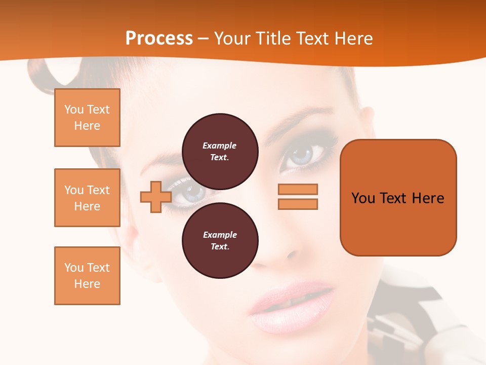 A Woman With A Black And White Shirt And A Black And White Tie PowerPoint Template