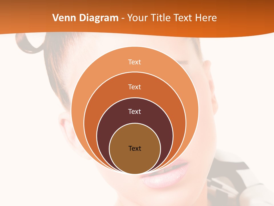 A Woman With A Black And White Shirt And A Black And White Tie PowerPoint Template