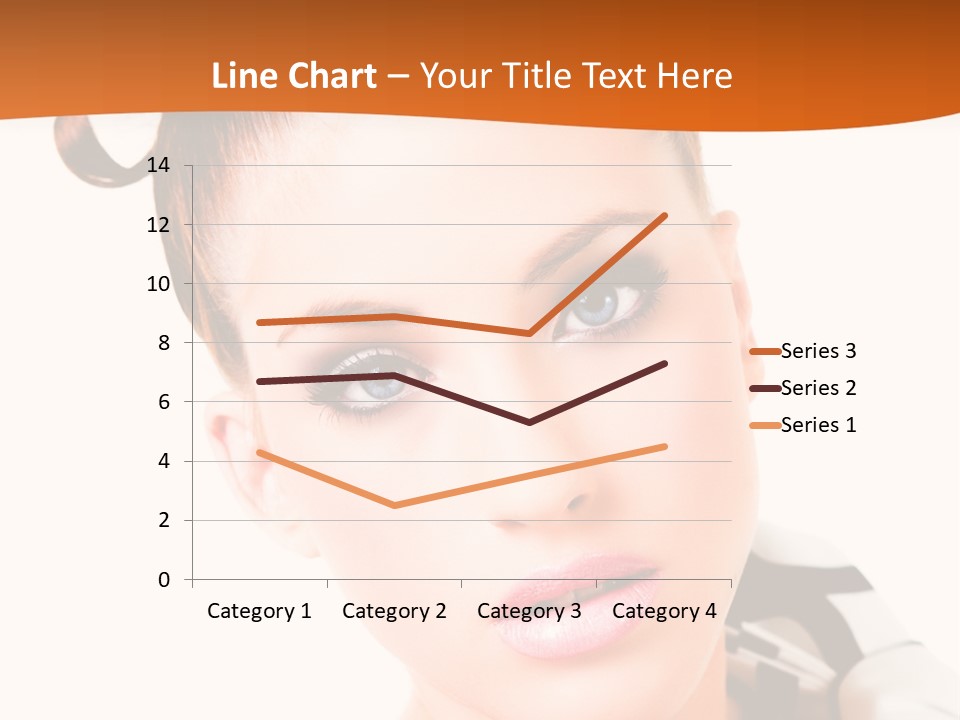 A Woman With A Black And White Shirt And A Black And White Tie PowerPoint Template