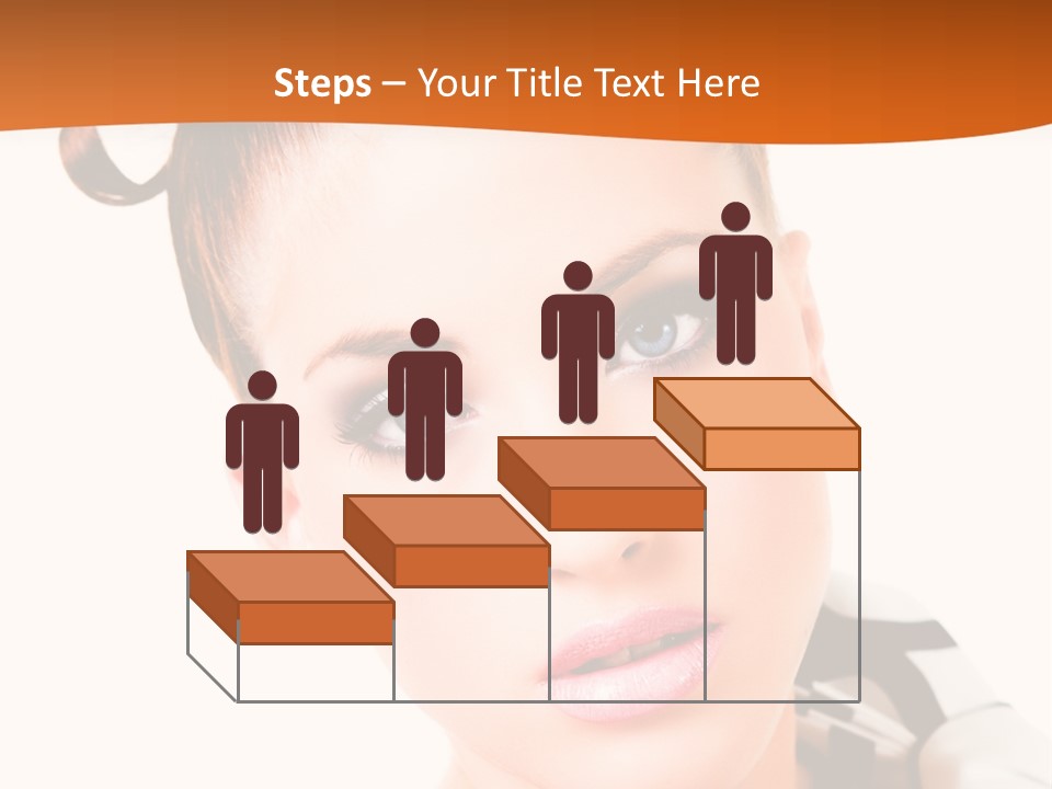 A Woman With A Black And White Shirt And A Black And White Tie PowerPoint Template