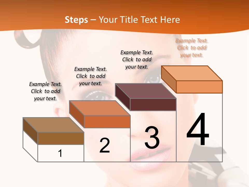 A Woman With A Black And White Shirt And A Black And White Tie PowerPoint Template