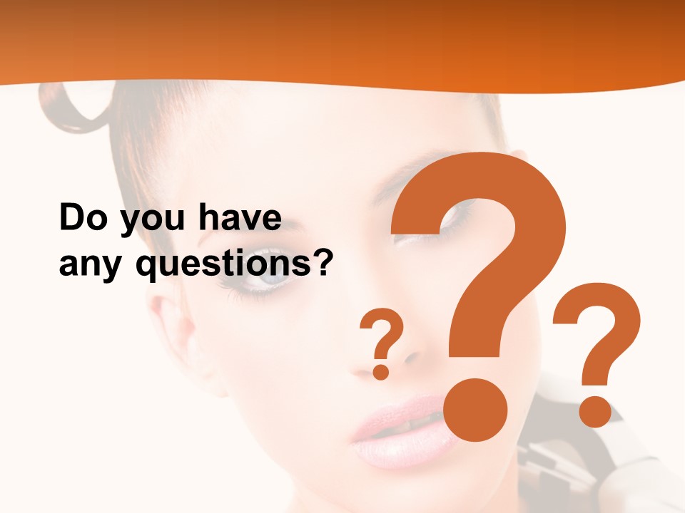 A Woman With A Black And White Shirt And A Black And White Tie PowerPoint Template