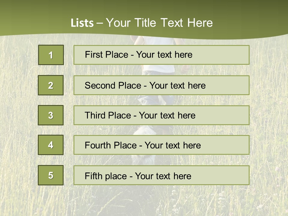 A Woman And A Child Walking Through A Field With A Dog PowerPoint Template