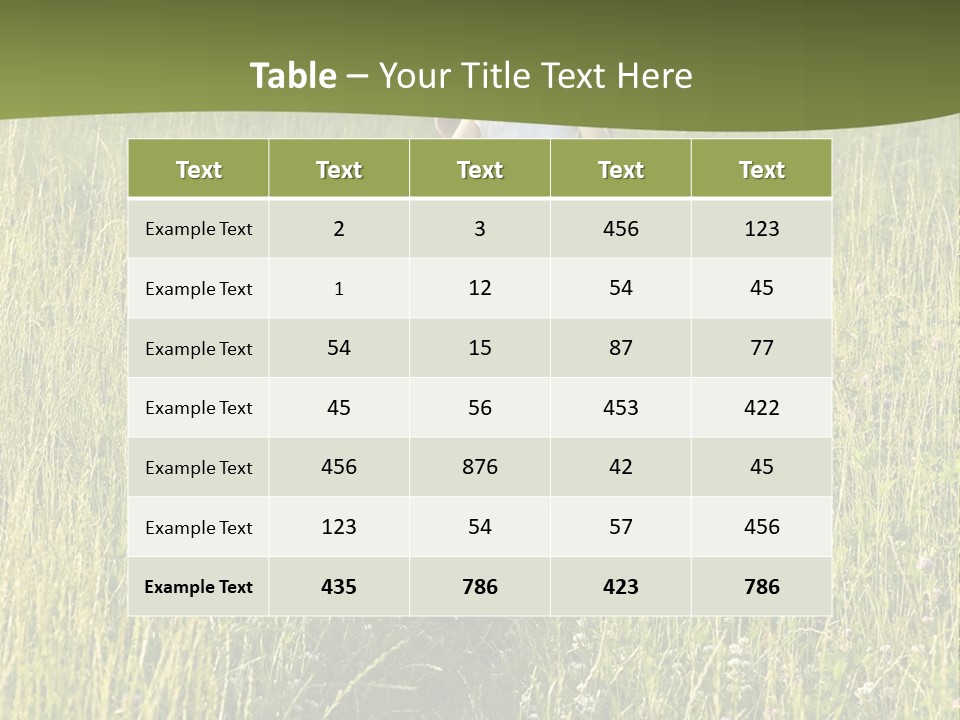 A Woman And A Child Walking Through A Field With A Dog PowerPoint Template