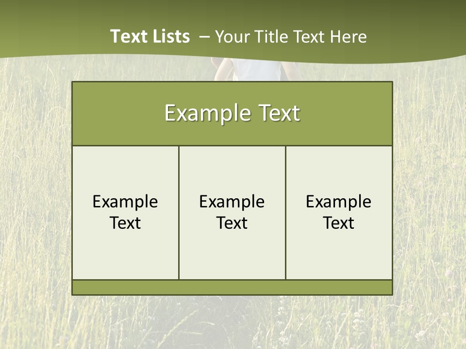 A Woman And A Child Walking Through A Field With A Dog PowerPoint Template