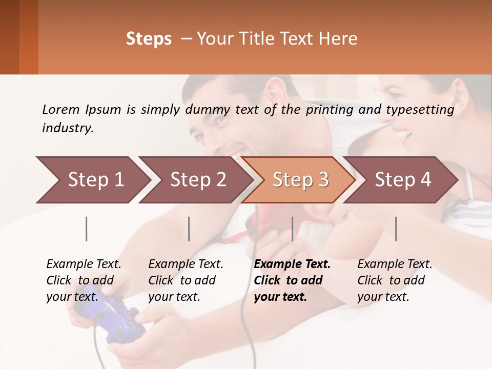 A Man And Woman Laying On A Bed With A Red Object PowerPoint Template