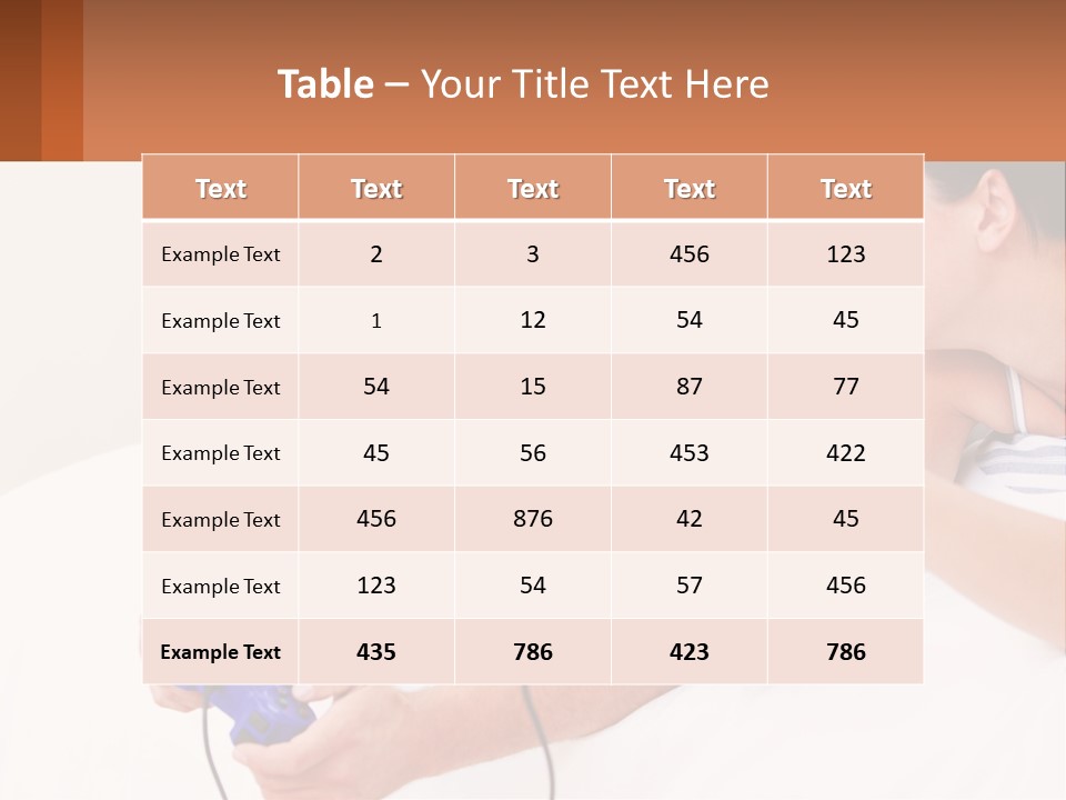 A Man And Woman Laying On A Bed With A Red Object PowerPoint Template