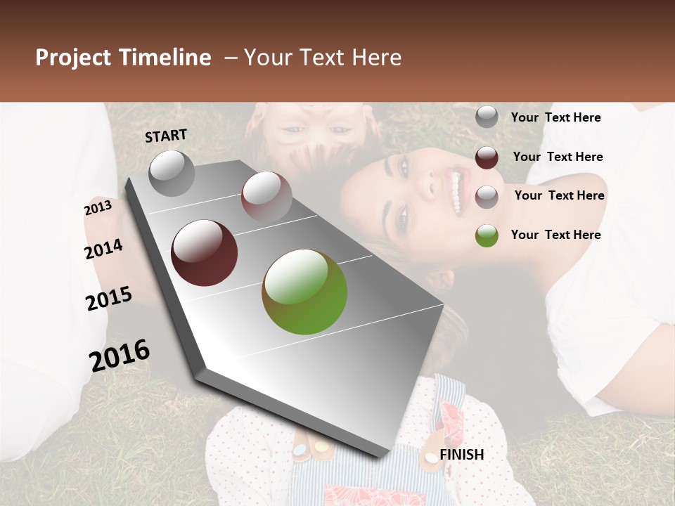 A Group Of People Laying On Top Of A Grass Covered Field PowerPoint Template