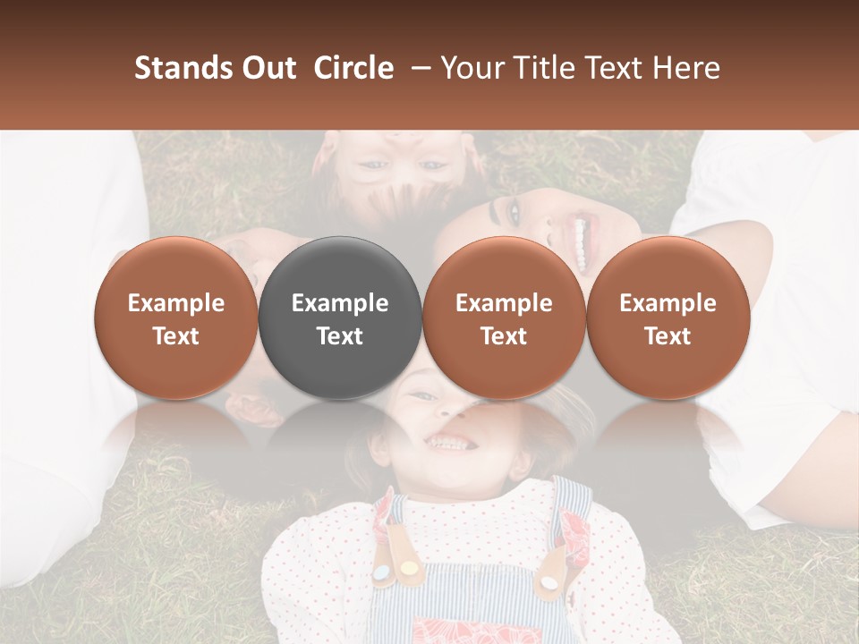 A Group Of People Laying On Top Of A Grass Covered Field PowerPoint Template