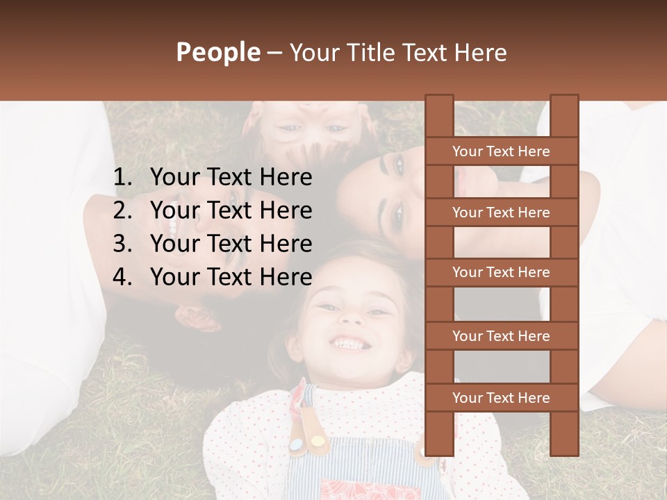 A Group Of People Laying On Top Of A Grass Covered Field PowerPoint Template