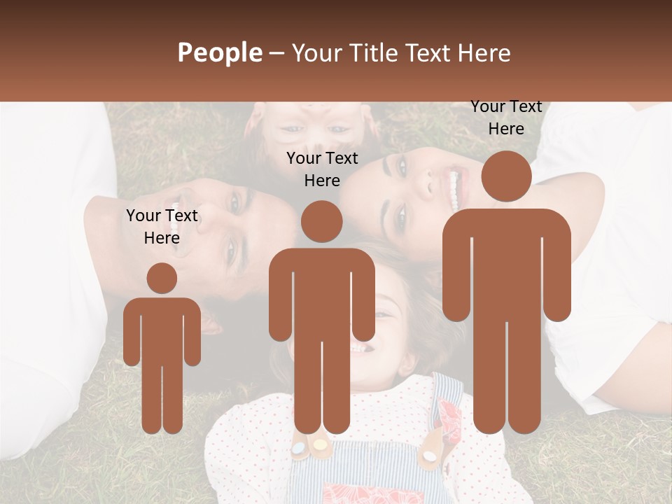 A Group Of People Laying On Top Of A Grass Covered Field PowerPoint Template