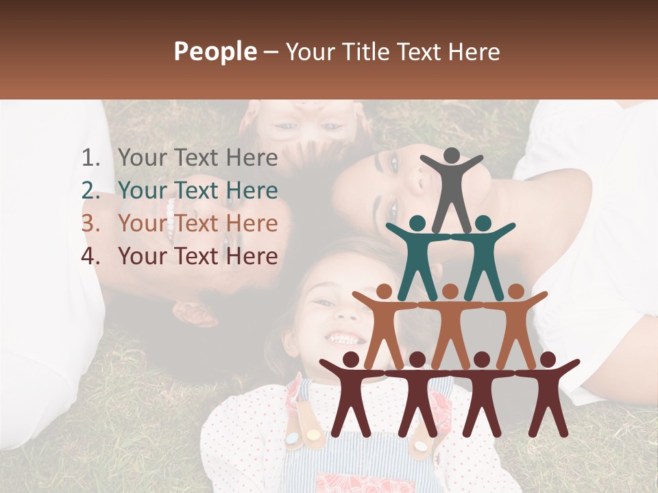 A Group Of People Laying On Top Of A Grass Covered Field PowerPoint Template
