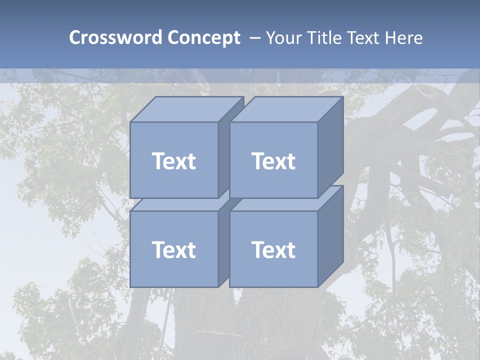 A Man Is Climbing Up A Tree With A Harness PowerPoint Template
