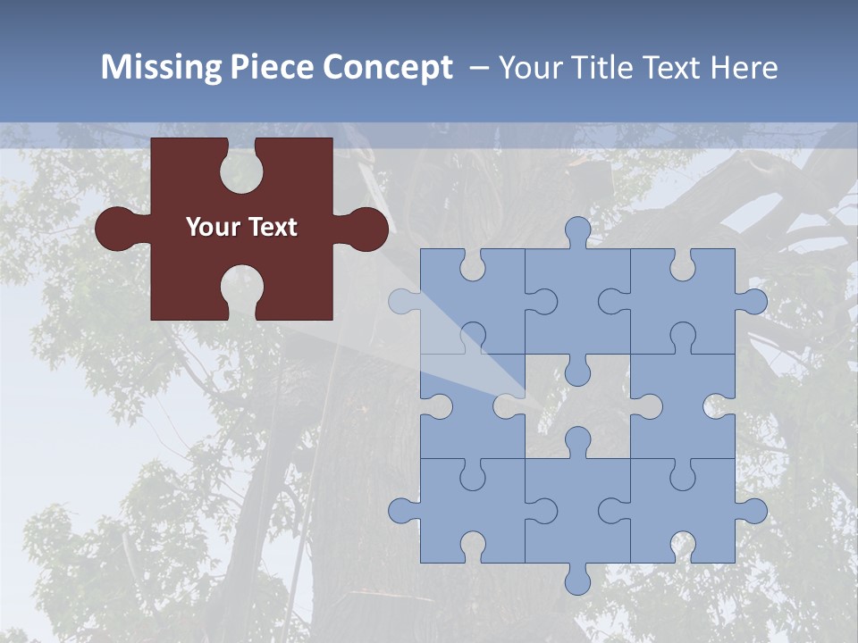 A Man Is Climbing Up A Tree With A Harness PowerPoint Template