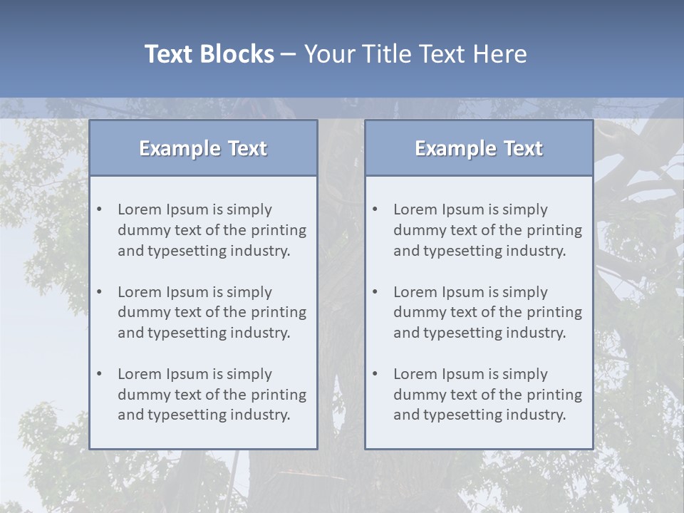 A Man Is Climbing Up A Tree With A Harness PowerPoint Template