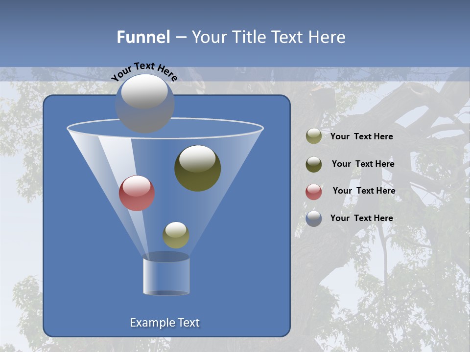 A Man Is Climbing Up A Tree With A Harness PowerPoint Template