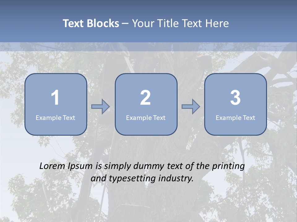 A Man Is Climbing Up A Tree With A Harness PowerPoint Template