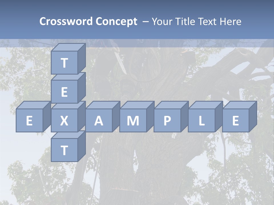 A Man Is Climbing Up A Tree With A Harness PowerPoint Template