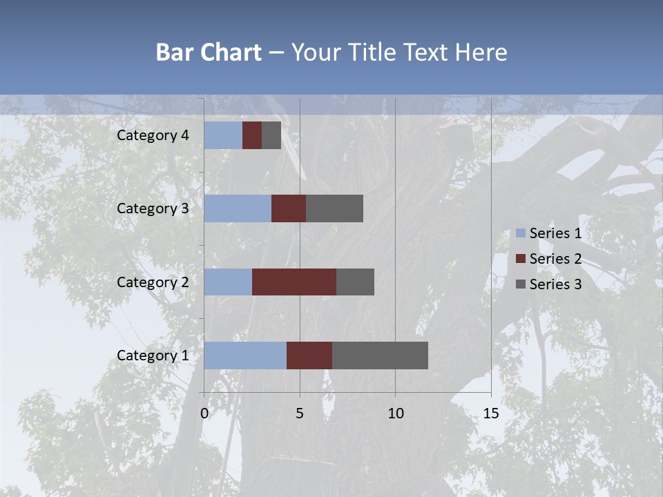A Man Is Climbing Up A Tree With A Harness PowerPoint Template