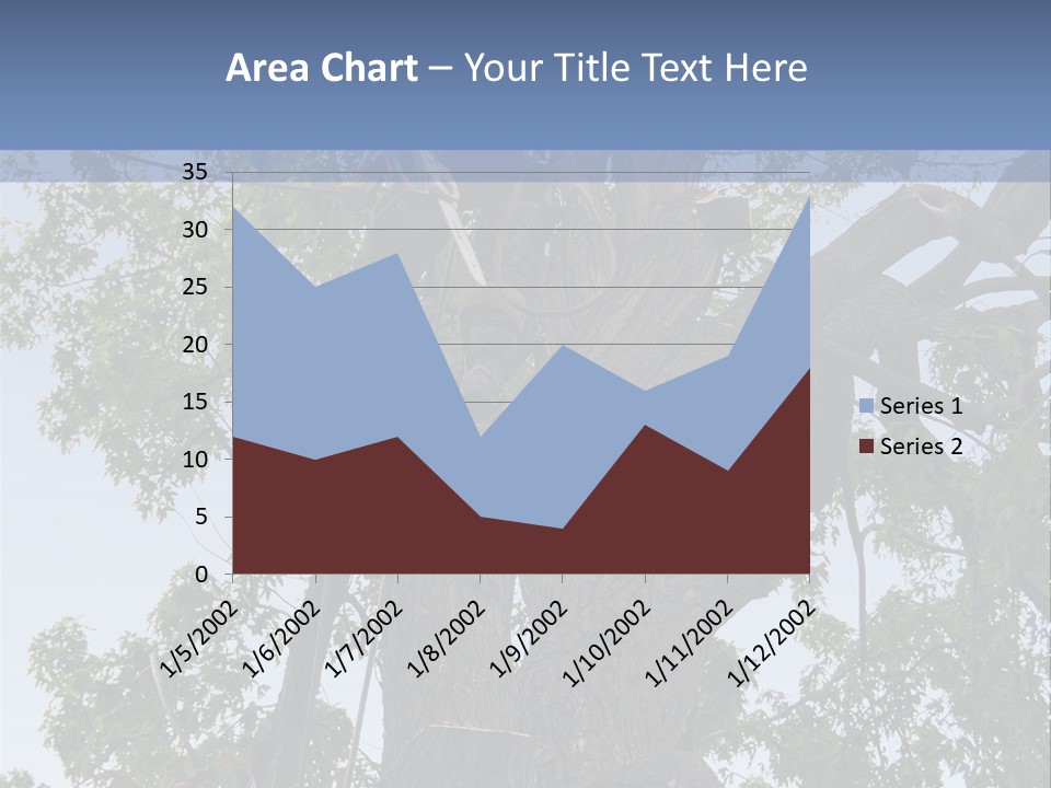 A Man Is Climbing Up A Tree With A Harness PowerPoint Template