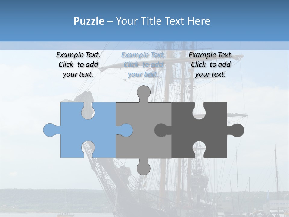 A Boat Is Docked In The Water Next To A Dock PowerPoint Template