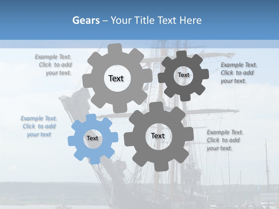 A Boat Is Docked In The Water Next To A Dock PowerPoint Template