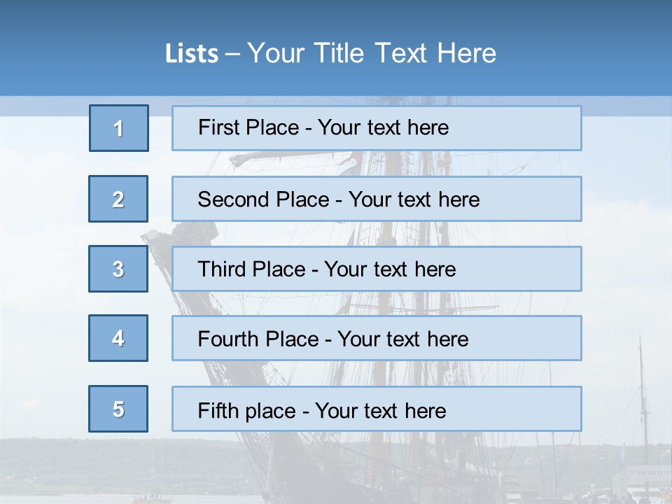 A Boat Is Docked In The Water Next To A Dock PowerPoint Template