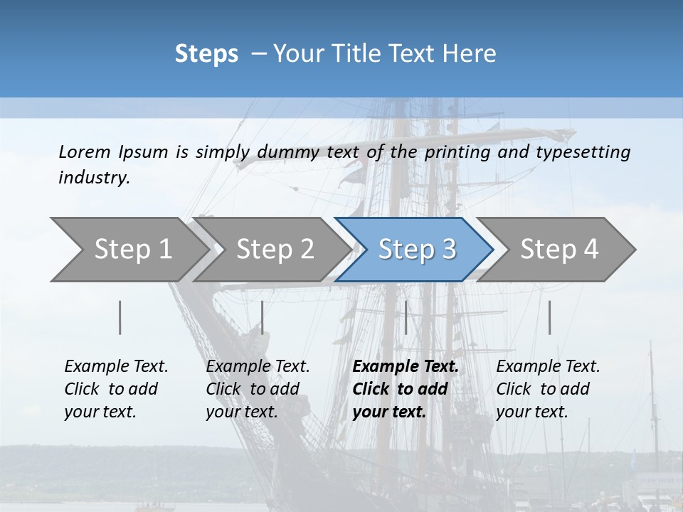 A Boat Is Docked In The Water Next To A Dock PowerPoint Template
