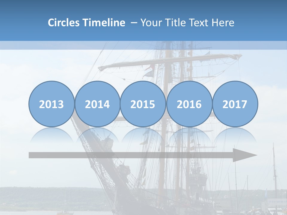 A Boat Is Docked In The Water Next To A Dock PowerPoint Template