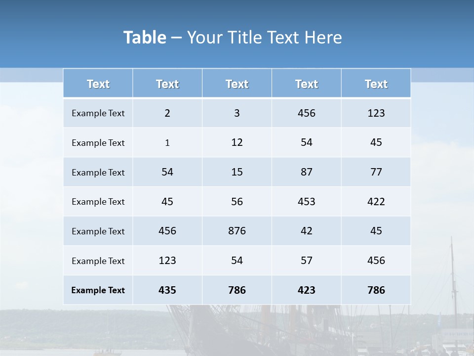 A Boat Is Docked In The Water Next To A Dock PowerPoint Template