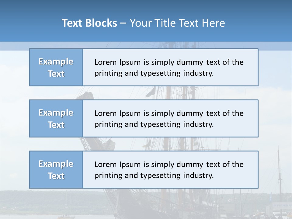 A Boat Is Docked In The Water Next To A Dock PowerPoint Template