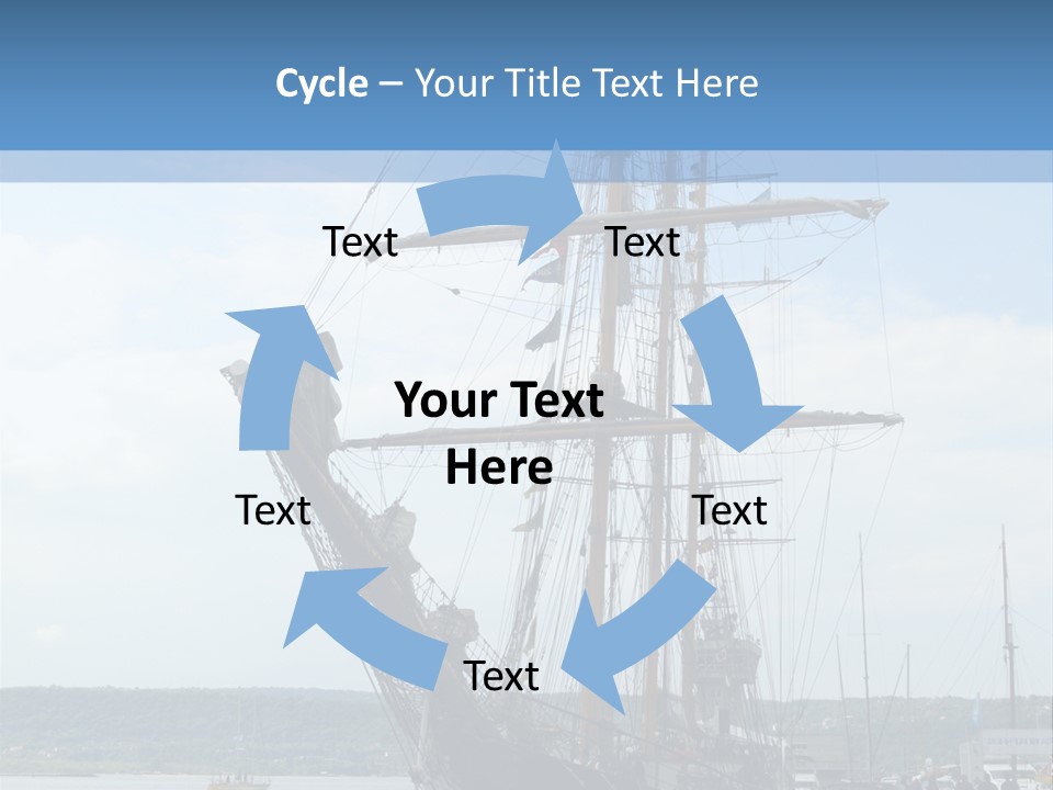 A Boat Is Docked In The Water Next To A Dock PowerPoint Template