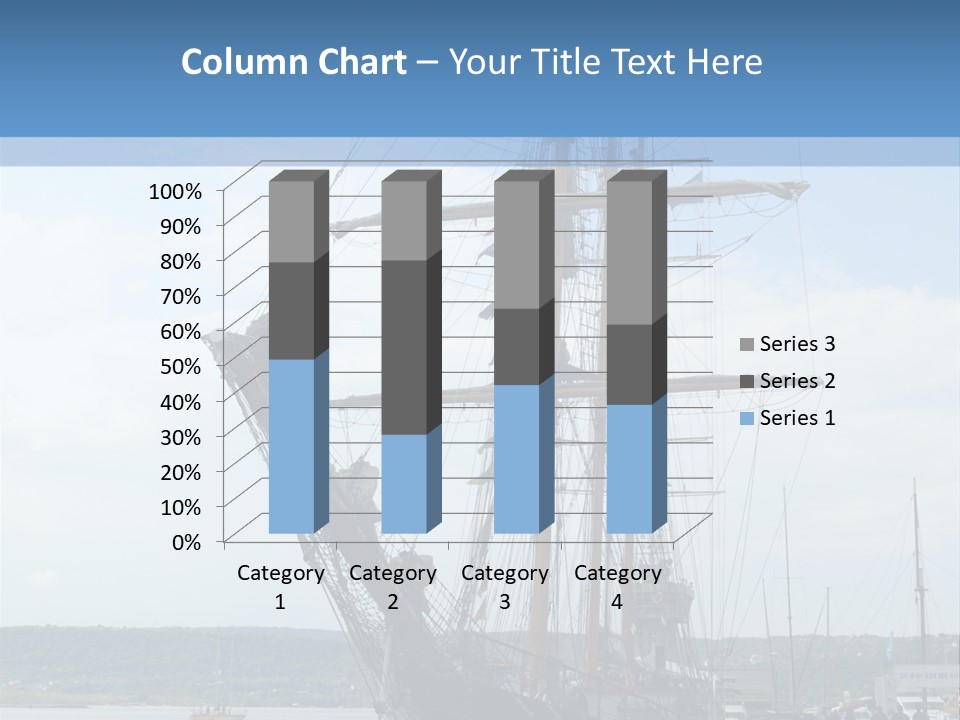 A Boat Is Docked In The Water Next To A Dock PowerPoint Template