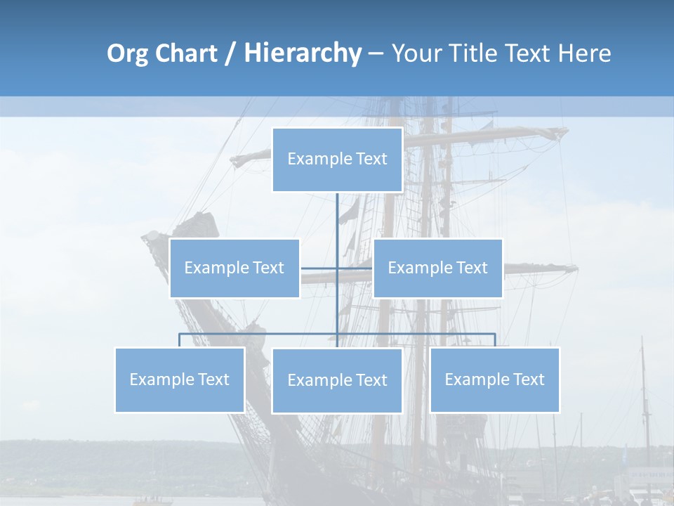 A Boat Is Docked In The Water Next To A Dock PowerPoint Template