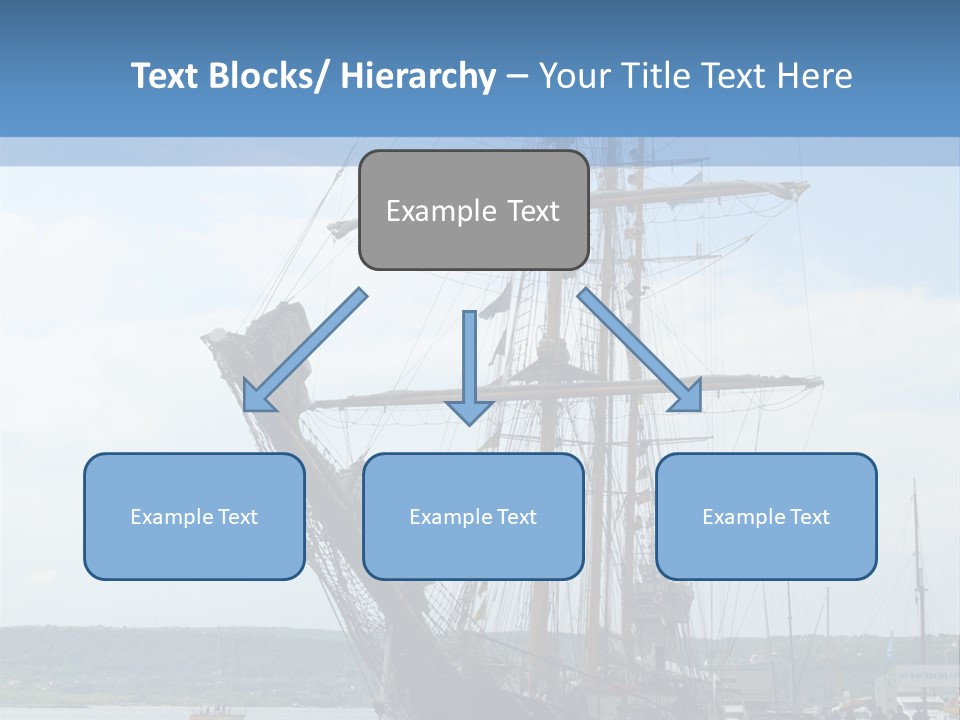 A Boat Is Docked In The Water Next To A Dock PowerPoint Template