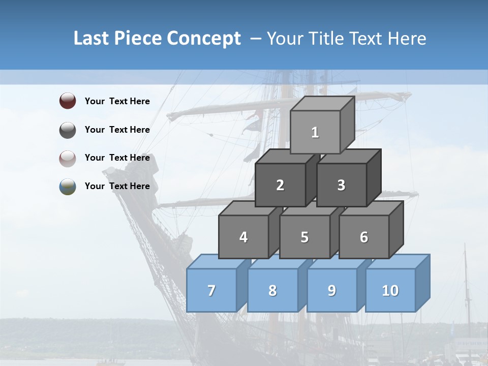 A Boat Is Docked In The Water Next To A Dock PowerPoint Template