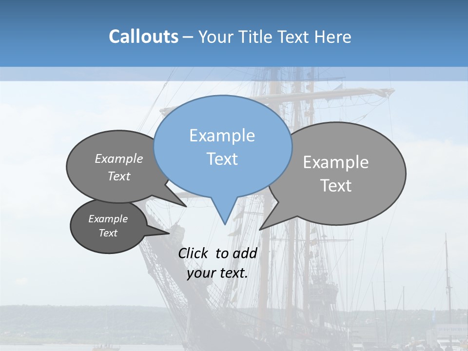 A Boat Is Docked In The Water Next To A Dock PowerPoint Template