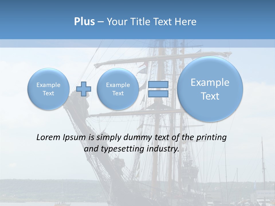A Boat Is Docked In The Water Next To A Dock PowerPoint Template