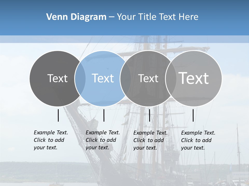 A Boat Is Docked In The Water Next To A Dock PowerPoint Template
