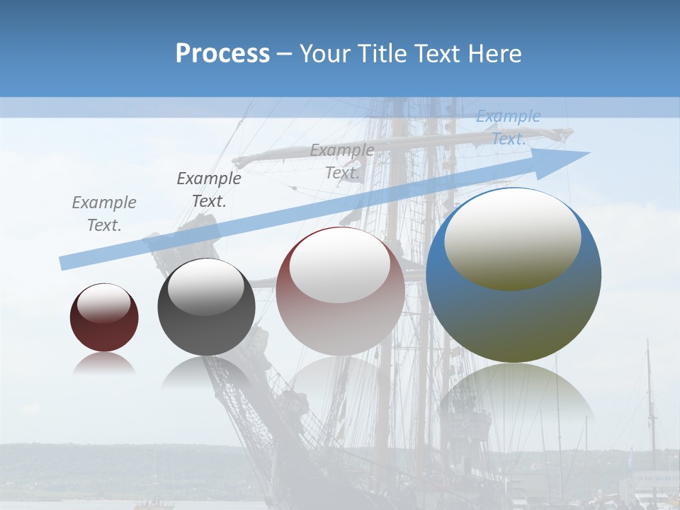 A Boat Is Docked In The Water Next To A Dock PowerPoint Template
