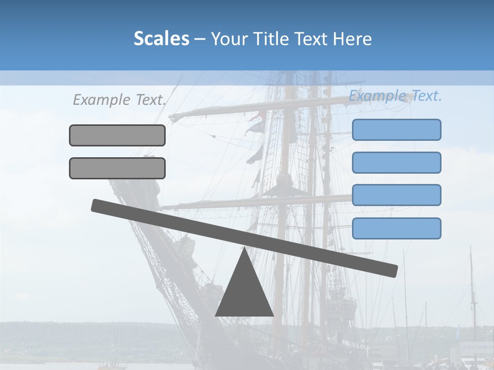 A Boat Is Docked In The Water Next To A Dock PowerPoint Template