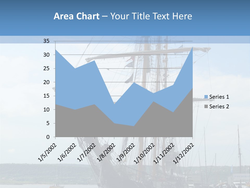 A Boat Is Docked In The Water Next To A Dock PowerPoint Template