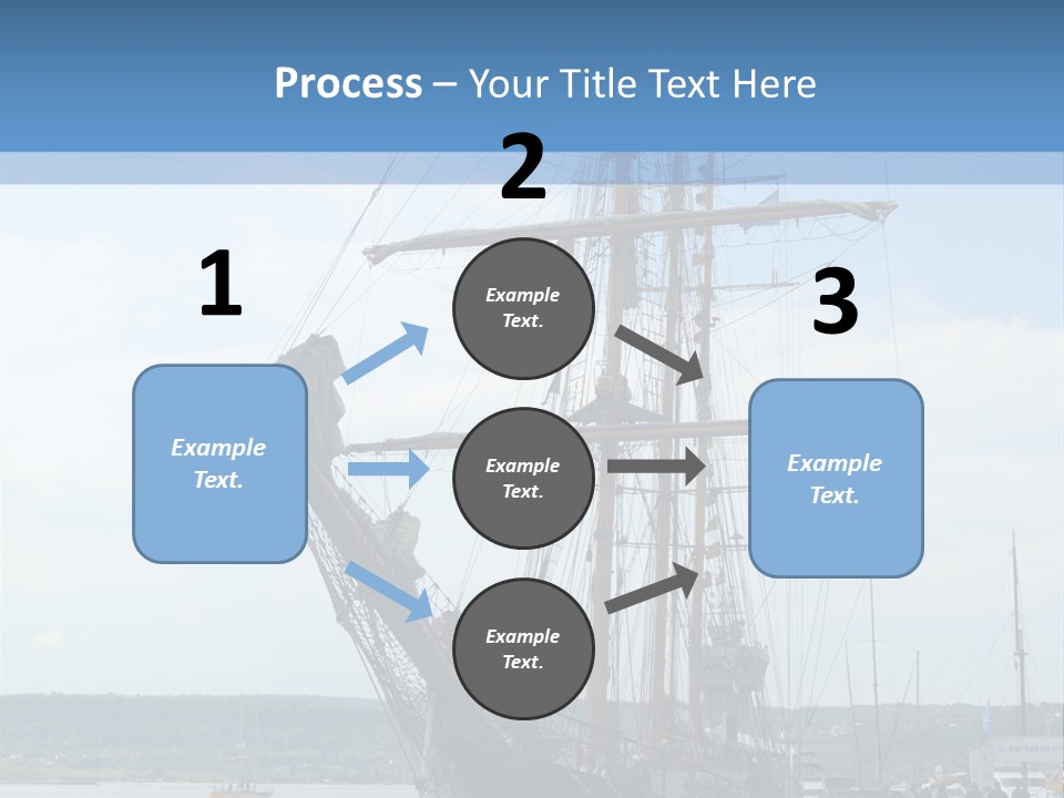 A Boat Is Docked In The Water Next To A Dock PowerPoint Template