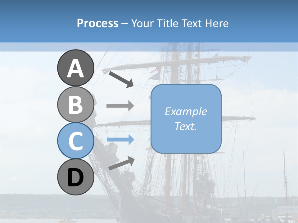 A Boat Is Docked In The Water Next To A Dock PowerPoint Template
