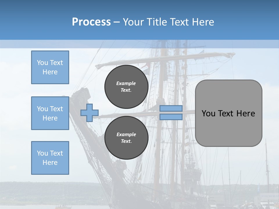 A Boat Is Docked In The Water Next To A Dock PowerPoint Template