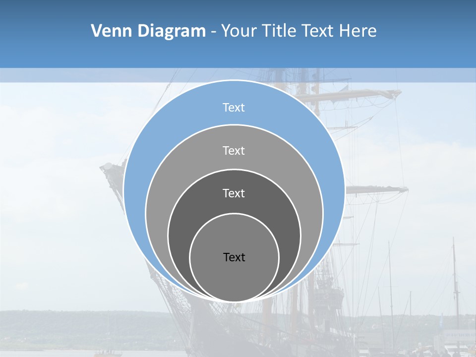 A Boat Is Docked In The Water Next To A Dock PowerPoint Template