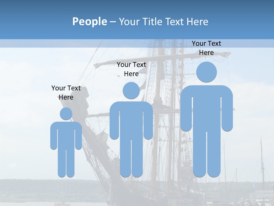 A Boat Is Docked In The Water Next To A Dock PowerPoint Template